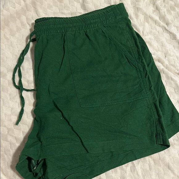 Green Drawstring Shorts - Picture 1 of 5